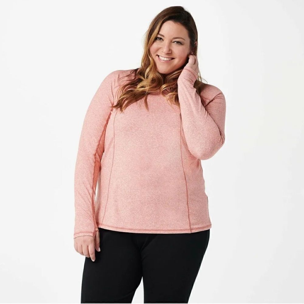 zuda Z-Ultrasoft Long Sleeve Layering Top w/ Back Pocket